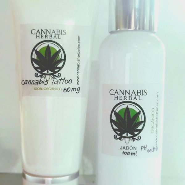 TATTOO CANNABIS 60ml +
JABÓNph neutro 100ml